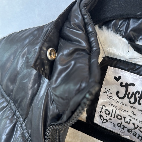 Justice Black Puffer Jacket - Picture 7 of 7